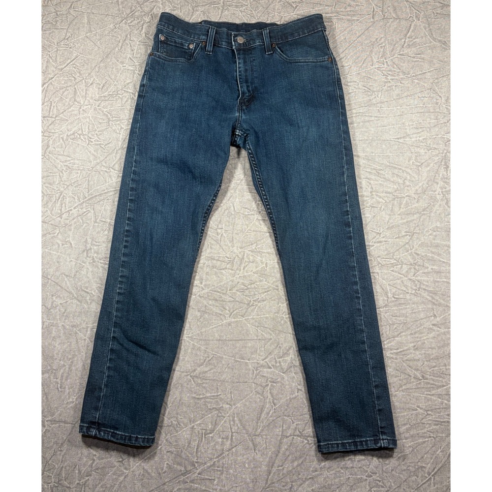 Levi's Jeans Men 32x30 Blue 512 Slim Taper Dark Wash Stretch Denim